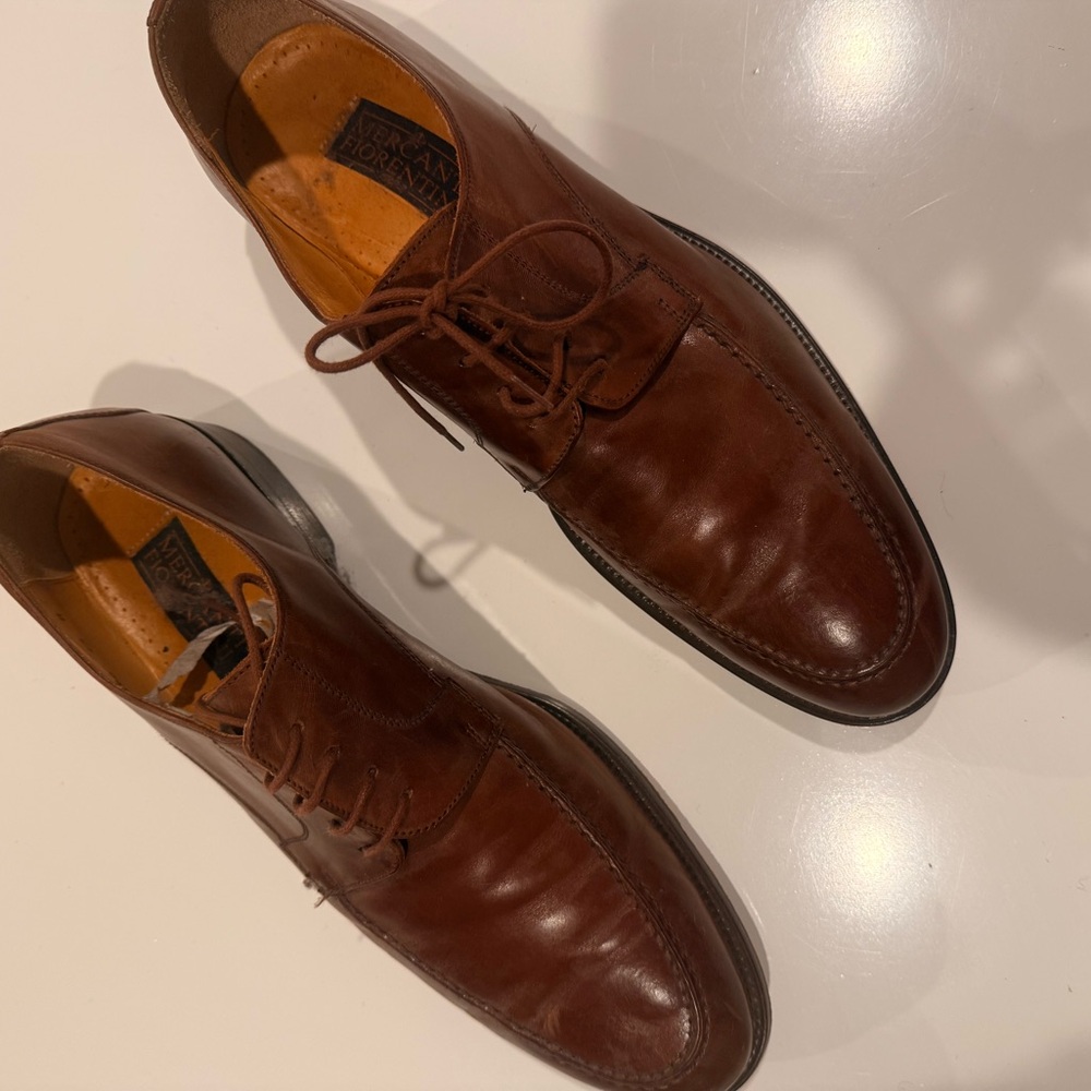 Mercanti Fiorentini Mens brown leather shoe, size 13 M